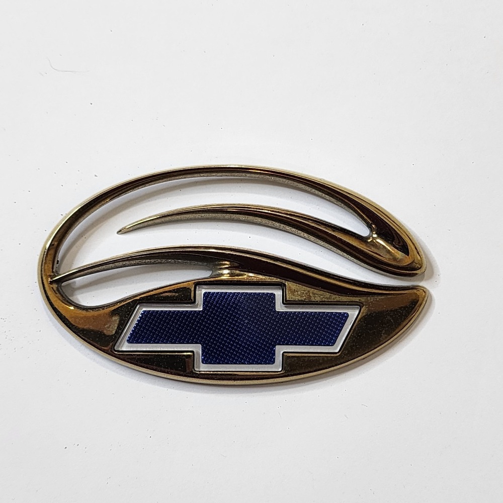 Chevy Malibu OEM Gold Chrome Rear Emblem Badge 1997-2003